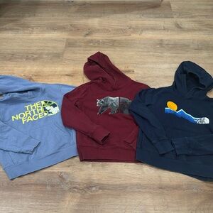 NorthFace hooded sweatshirts